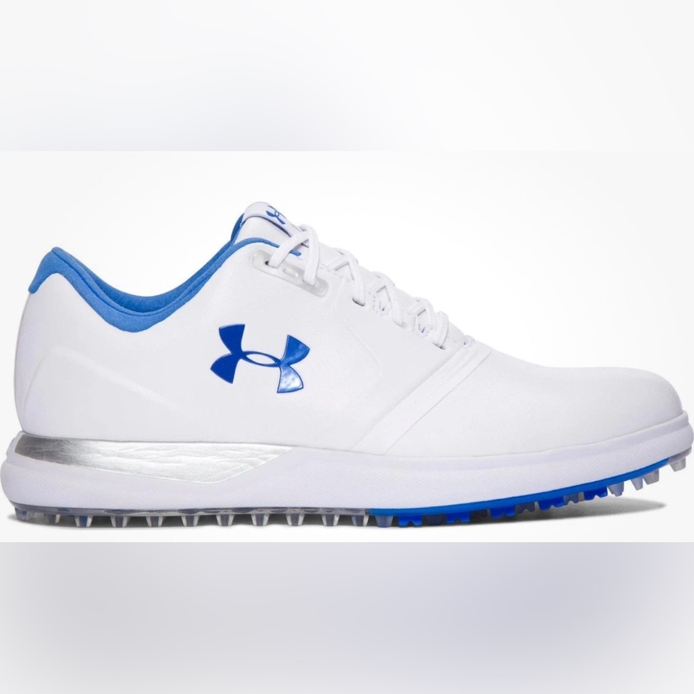 Under Armour Performance Women’s Golf Shoes-White/Blue-Size 7.5 NIB⛳️ - Picture 3 of 6